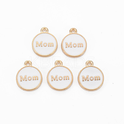 Mother's Day Alloy Enamel Charms ENAM-T016-11E-RS-1