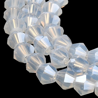 Imitation Jade Electroplate Glass Beads Strands LS-EGLA-A039-J6mm-A05-1