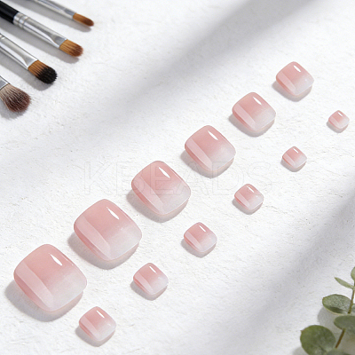 1 Bag ABS Plastic Full Cover Press On False Nails MRMJ-CP0001-55-1