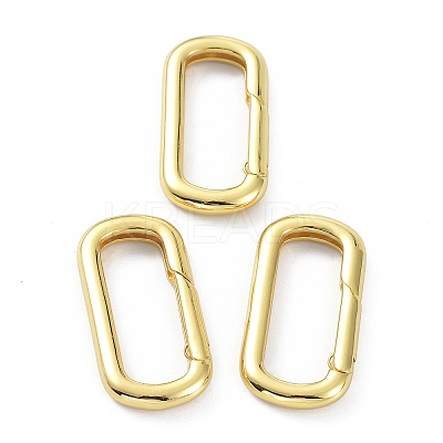 Brass Keychain Clasps X-KK-B046-01G-1