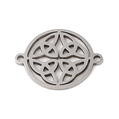 Non-Tarnish 201 Stainless Steel Connector Charms STAS-S126-02P-1