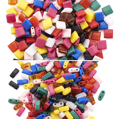 400Pcs 20 Styles Opaque Acrylic Slide Charms OACR-TA0002-67-1
