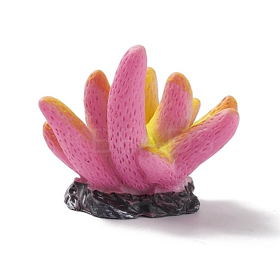 Resin Imitation Coral Ornaments DJEW-G026-07B-1