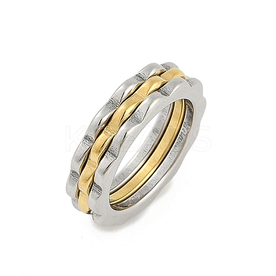 304 Stainless Steel Finger Ring for Women RJEW-A052-01A-GP-1