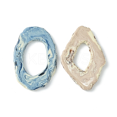 Half Drilled Resin Beads RESI-X0001-43-1