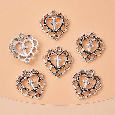 Tibetan Style Alloy Pendants TIBE-YW0001-43-1