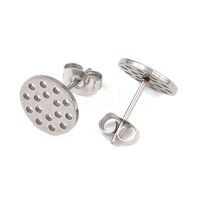 304 Stainless Steel Stud Earring Findings STAS-P434-06C-P-1
