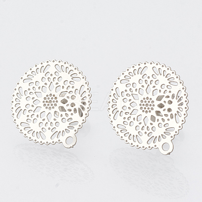 Non-Tarnish 304 Stainless Steel Stud Earring Findings LS-X-STAS-S079-31B-1