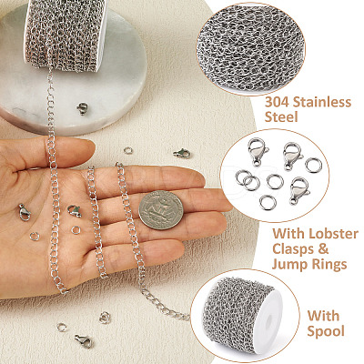 DIY Chain Bracelet Necklace Making Kit DIY-YS0001-45-1