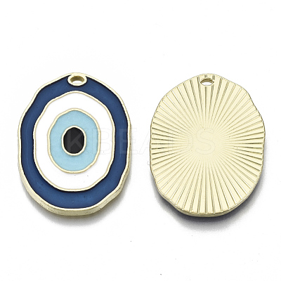Alloy Enamel Pendants ENAM-N050-08B-1
