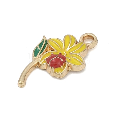 Alloy Enamel Pendants PALLOY-V003-01G-06-1