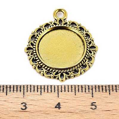 Zinc Alloy Pendant Settings for Cabochon & Rhinestone LS-KHDZ-PALLOY-A15290-AG-1