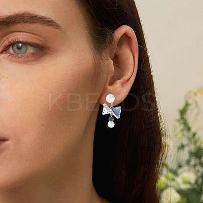 304 Stainless Steel Stud Earring Findings EJEW-SP0001-17C-1