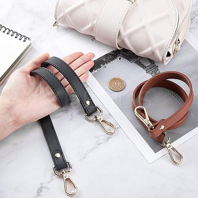 2Pcs 2 Colors PU Leather Bag Handles DIY-FH0003-05-1