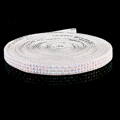 3 Yards Resin Self Adhesive Sewing Trim Hotfix Rhinestone Tape DIY-TA0013-15B-1