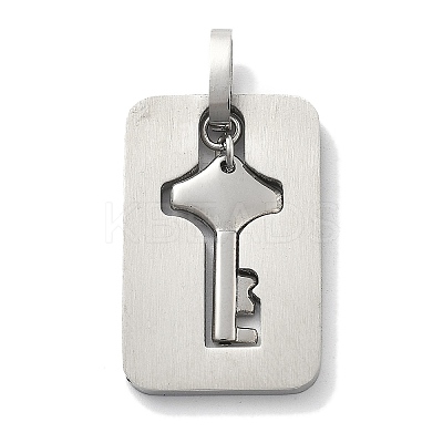304 Stainless Steel Pendants STAS-Z098-18P-1