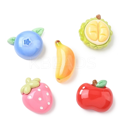 Opaque Resin Cabochons RESI-F072-03-1