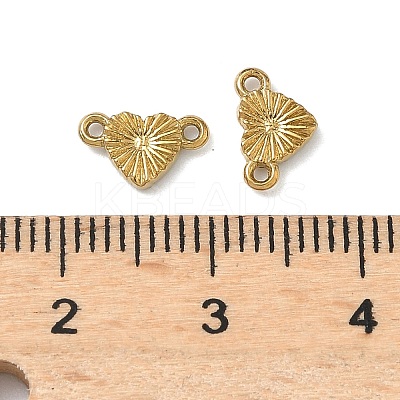 304 Stainless Steel Textured Heart Links Connector Charms STAS-D211-14A-G-1