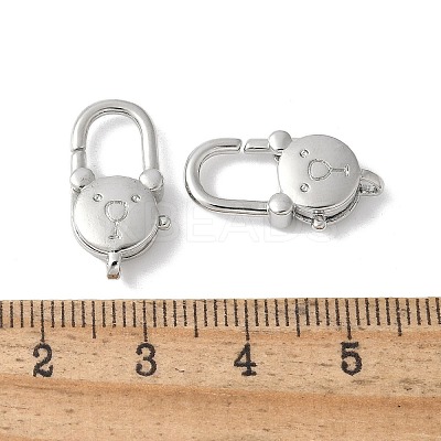 Brass Lobster Claw Clasps KK-F893-12P-01-1