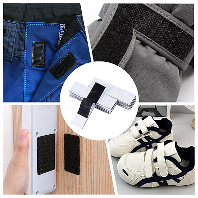 46Pairs Self-adhesive Nylon with Polyester Hook and Loop Tapes DIY-CY0003-66A-1