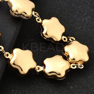 304 Stainless Steel Link Bracelets for Women BJEW-P354-02A-G-1