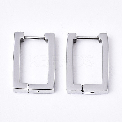 Tarnish Resistant 304 Stainless Steel Huggie Hoop Earrings LS-EJEW-N016-005-1