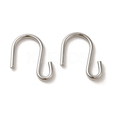 Non-Tarnish 304 Stainless Steel S-Hook Clasp STAS-C085-03E-P-1