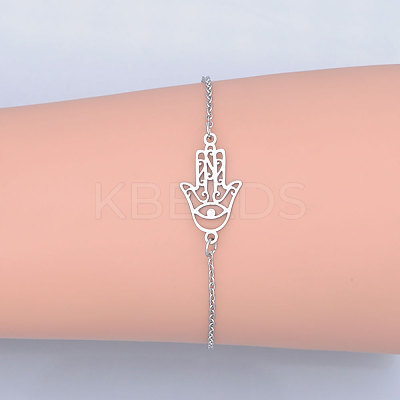 Tarnish Resistant 201 Stainless Steel Link Bracelets LS-BJEW-T011-JN495-1-1