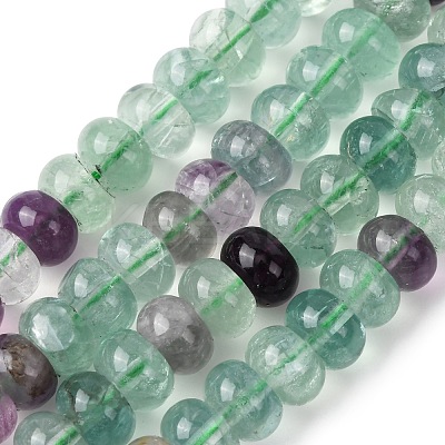 1 Strand Natural Colorful Fluorite Beads Strands G-OC0004-75-1