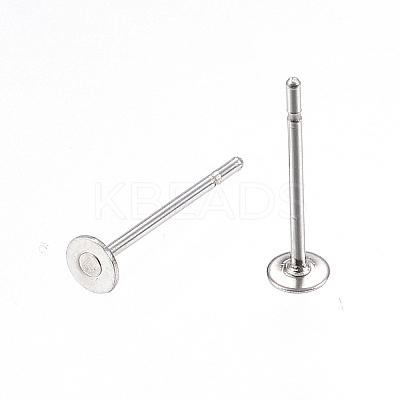 Non-Tarnish 304 Stainless Steel Stud Earring Findings STAS-D448-088P-2mm-1