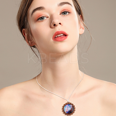 Glass Pendants WOOD-NB0001-63B-1