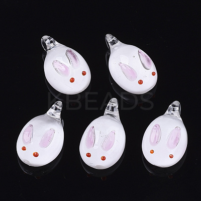 Handmade Lampwork Pendants X-LAMP-N021-002F-1