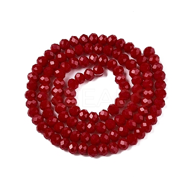 Opaque Solid Color Imitation Jade Glass Beads Strands LS-EGLA-A044-P4mm-D02-1