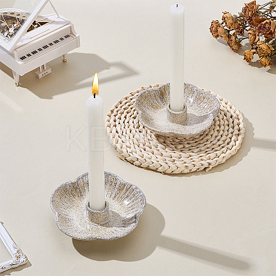 2Pcs Porcelain Candle Holders DJEW-PH0001-87B-1