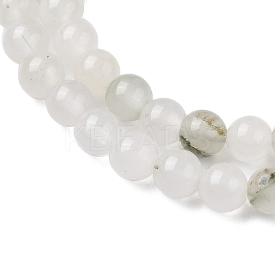 Natural Tianshan Cui Quartzite Beads Strands G-C102-B02-01-1