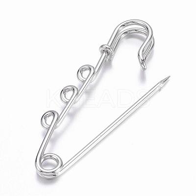 Iron Brooch Findings X-KK-Q491-N-1