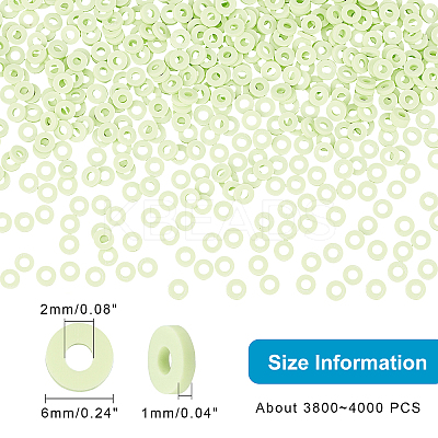 10 Strands Flat Round Handmade Polymer Clay Beads CLAY-PH0001-44L-1