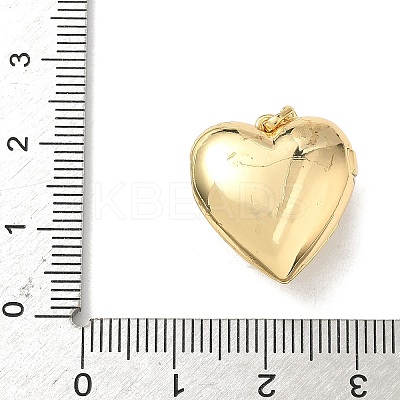 Brass Micro Pave Cubic Zirconia Locket Pendants KK-F905-05G-03-1