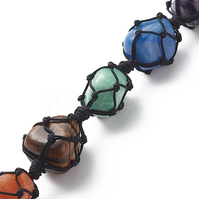 7 Chakra Gemstone Hanging Decorations HJEW-JM00805-01-1