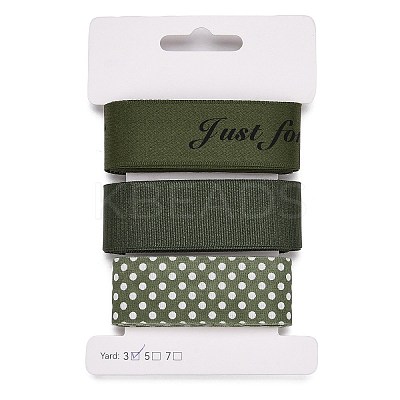 9 Yards 3 Styles Polyester Ribbon SRIB-A014-D05-1