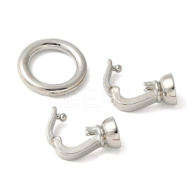 Brass Fold Over Clasps KK-M320-20P-1