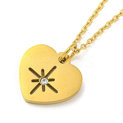 304 Stainless Steel Pendant Necklaces LS-NJEW-M099-01C-G-1