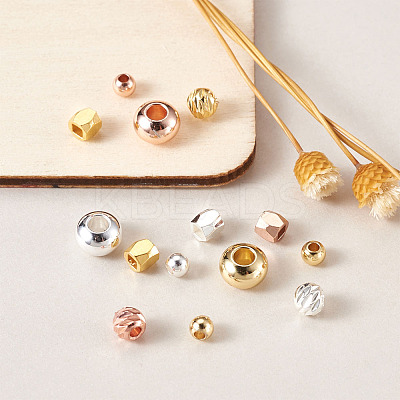 Brass Spacer Beads KK-KS0001-13-1