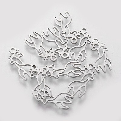 Tarnish Resistant 201 Stainless Steel Pendants STAS-Q201-T414-1