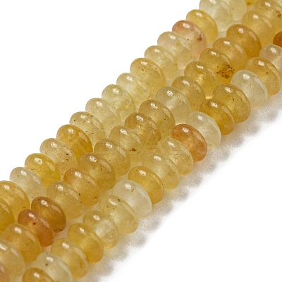 Natural Yellow Aventurine Beads Strands G-K343-C02-03-1