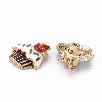 Rack Plating Alloy Enamel Pendants LS-X-ENAM-S126-051-NR-1