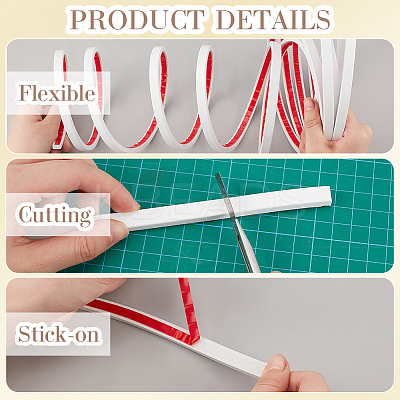PVC Self-Adhesive Flexible Molding Trim DIY-WH20007-40B-01-1