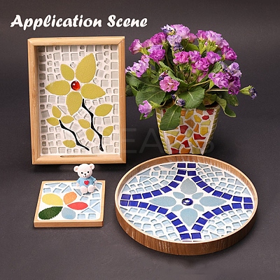 Leaf Shape Porcelain Mosaic Tiles PW-WG00441-07-1