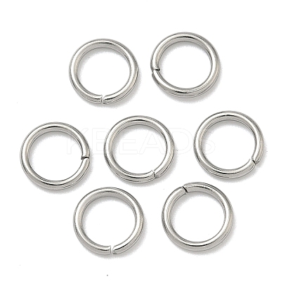 Tarnish Resistant 304 Stainless Steel Open Jump Rings X-STAS-Q186-02-7x1mm-1