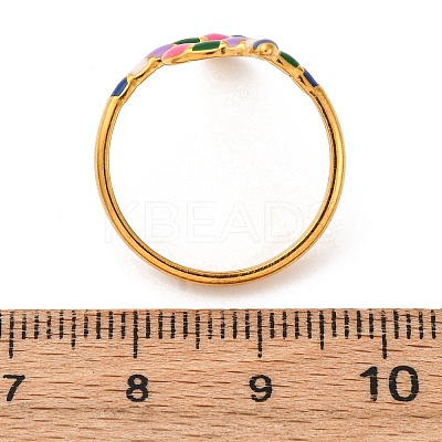304 Stainless Steel Cuff Rings RJEW-D319-01G-1